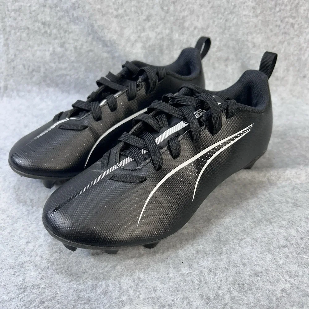 Puma Ultra‎ 5 Play FG/AG Youth Soccer Cleats Black White US 2 EUR 33 107695-02